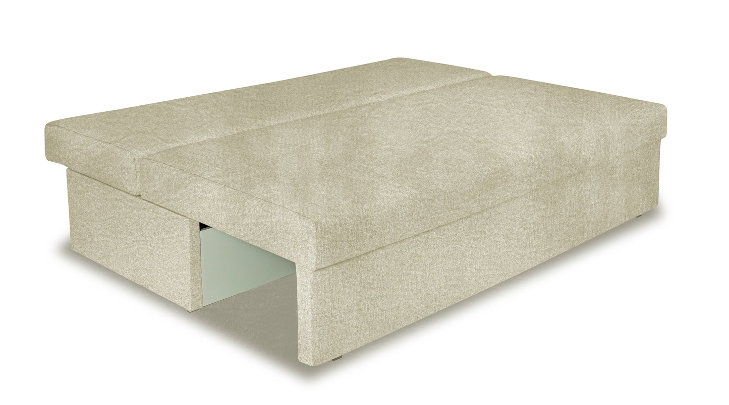 Canapea Extensibila Blue, Cu Lada Depozitare, 3 Locuri, Savana Off White, 191 Cm