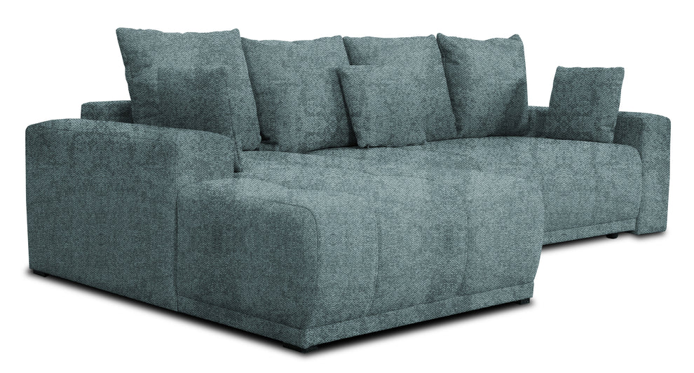 Coltar Cu Insula Dreapta Green, 5 Locuri, Lada Depozitare, Gusto 95, 280 Cm