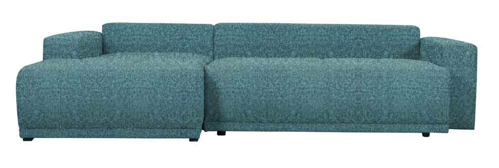 Coltar Cu Insula Dreapta Green, 5 Locuri, Lada Depozitare, Albastru, Cashmere 75, 280 Cm