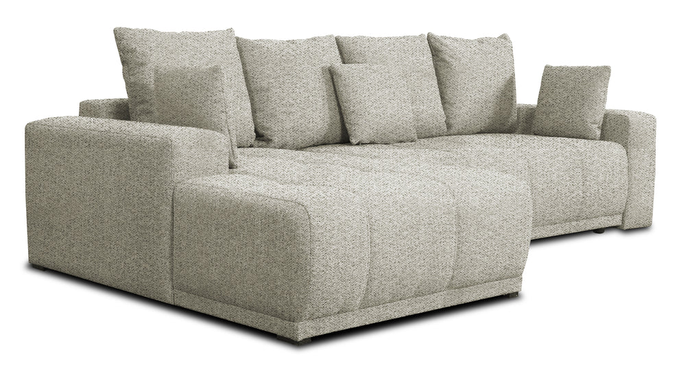 Coltar Cu Insula Dreapta Green, 5 Locuri, Lada Depozitare, Arte 51B, 280 Cm
