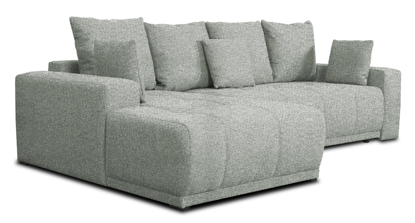 Coltar Cu Insula Dreapta Green, 5 Locuri, Lada Depozitare, Arte 89B, 280 Cm