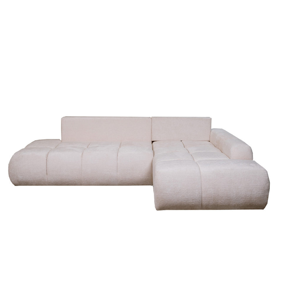 Coltar Extensibil Dreapta Luna, Lada Depozitare, 5 Locuri, ONYX 1 IVORY, 270 Cm