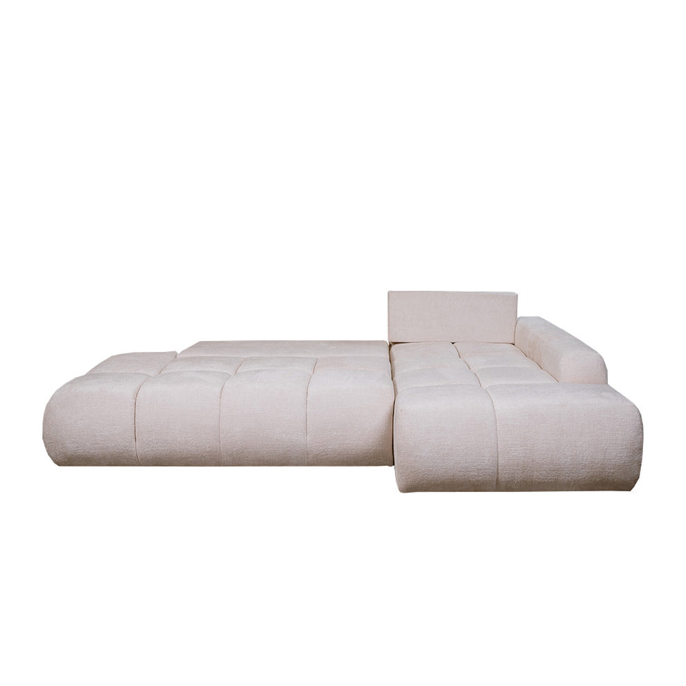 Coltar Extensibil Dreapta Luna, Lada Depozitare, 5 Locuri, ONYX 1 IVORY, 270 Cm