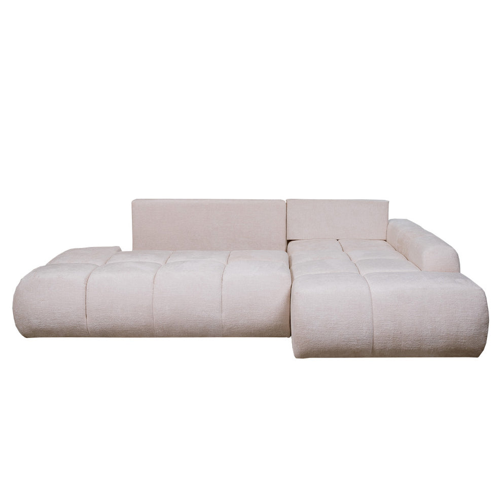 Coltar Extensibil Dreapta Luna, Lada Depozitare, 5 Locuri, ONYX 1 IVORY, 270 Cm