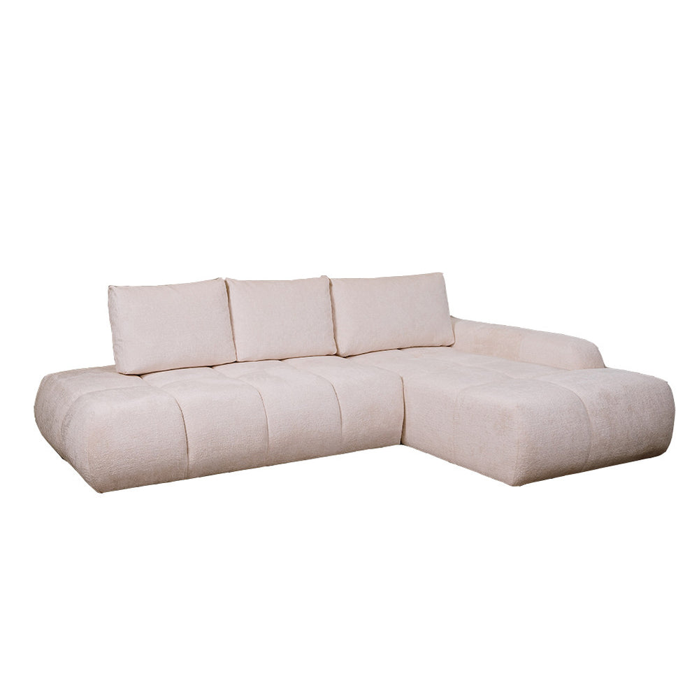 Coltar Extensibil Dreapta Luna, Lada Depozitare, 5 Locuri, ONYX 1 IVORY, 270 Cm