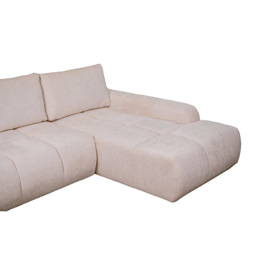 Coltar Extensibil Dreapta Luna, Lada Depozitare, 5 Locuri, ONYX 1 IVORY, 270 Cm