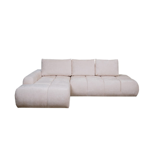 Coltar Extensibil Stanga Luna, Lada Depozitare, 5 Locuri, ONYX 1 IVORY, 270 Cm
