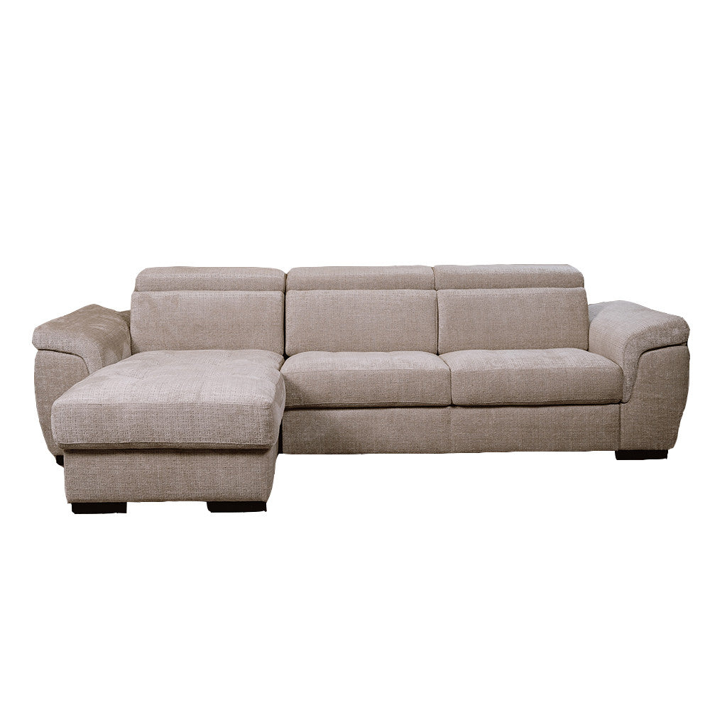 Coltar Extensibil Cu Insula Sorrento, Interschimbabil Stanga/Dreapta, Angolo Anthology Sand, 290 Cm