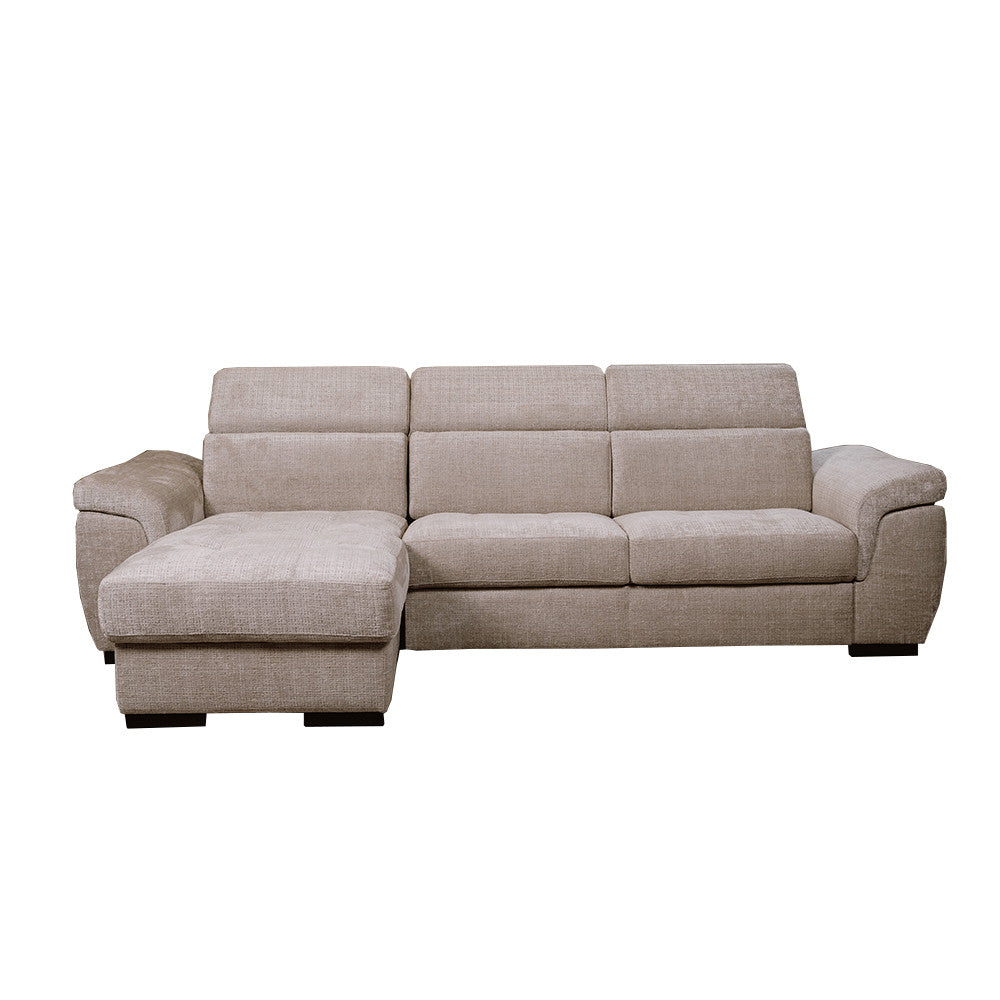 Coltar Extensibil Cu Insula Sorrento, Interschimbabil Stanga/Dreapta, Angolo Anthology Sand, 290 Cm