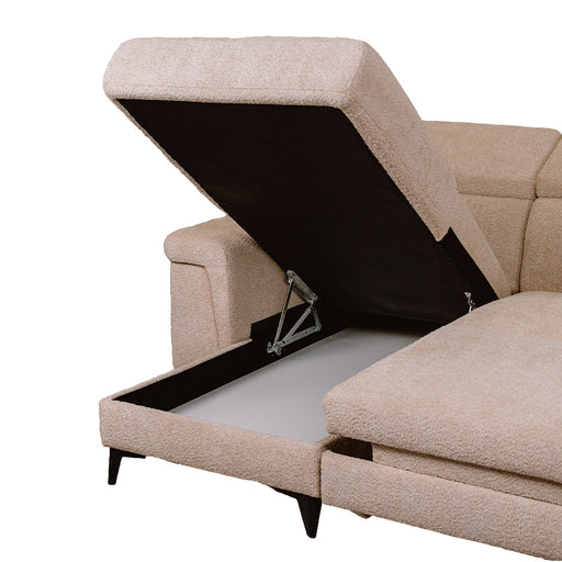 Coltar Extensibil Cu Insula Sorrento, Interschimbabil Stanga/Dreapta, Angolo Anthology Sand, 290 Cm