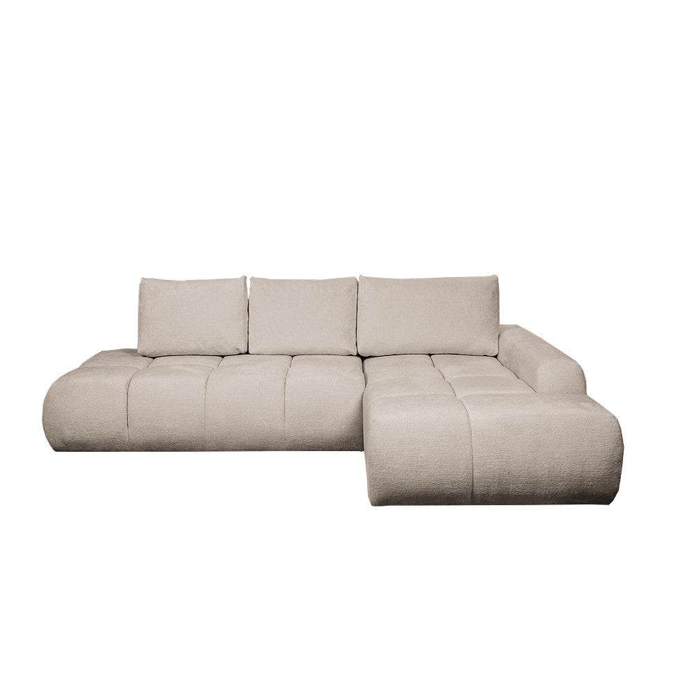Coltar Extensibil Dreapta Luna, Lada Depozitare, 5 Locuri, Onyx Linen, 270 Cm