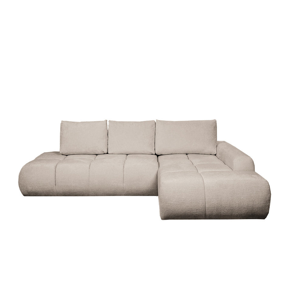 Coltar Extensibil Dreapta Luna, Lada Depozitare, 5 Locuri, Onyx Linen, 270 Cm