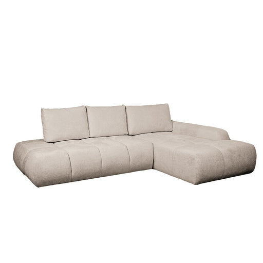 Coltar Extensibil Dreapta Luna, Lada Depozitare, 5 Locuri, Onyx Linen, 270 Cm