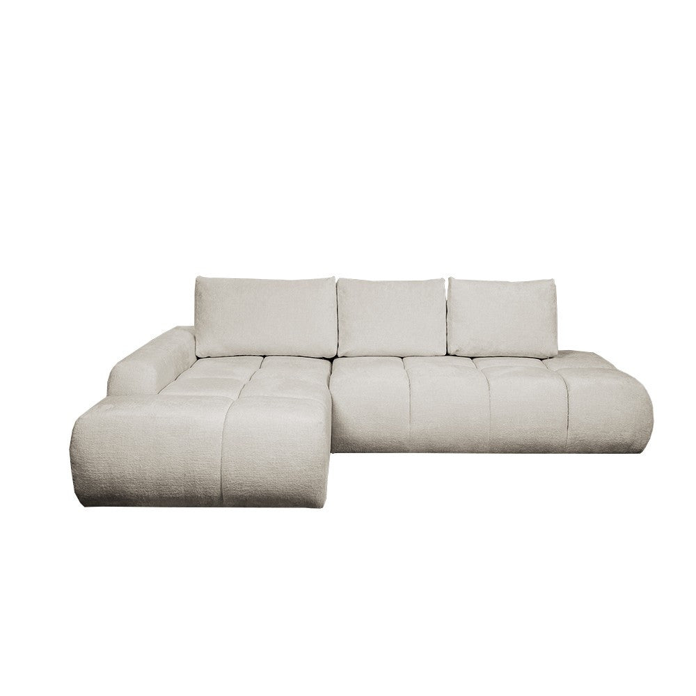 Coltar Extensibil Stanga Luna, Lada Depozitare, 5 Locuri, Onyx Pearl, 270 Cm