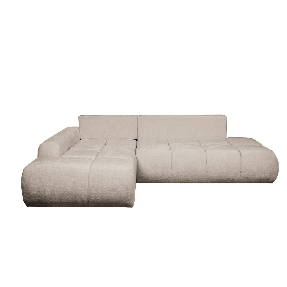 Coltar Extensibil Stanga Luna, Lada Depozitare, 5 Locuri, Onyx 3 Linen, 270 Cm