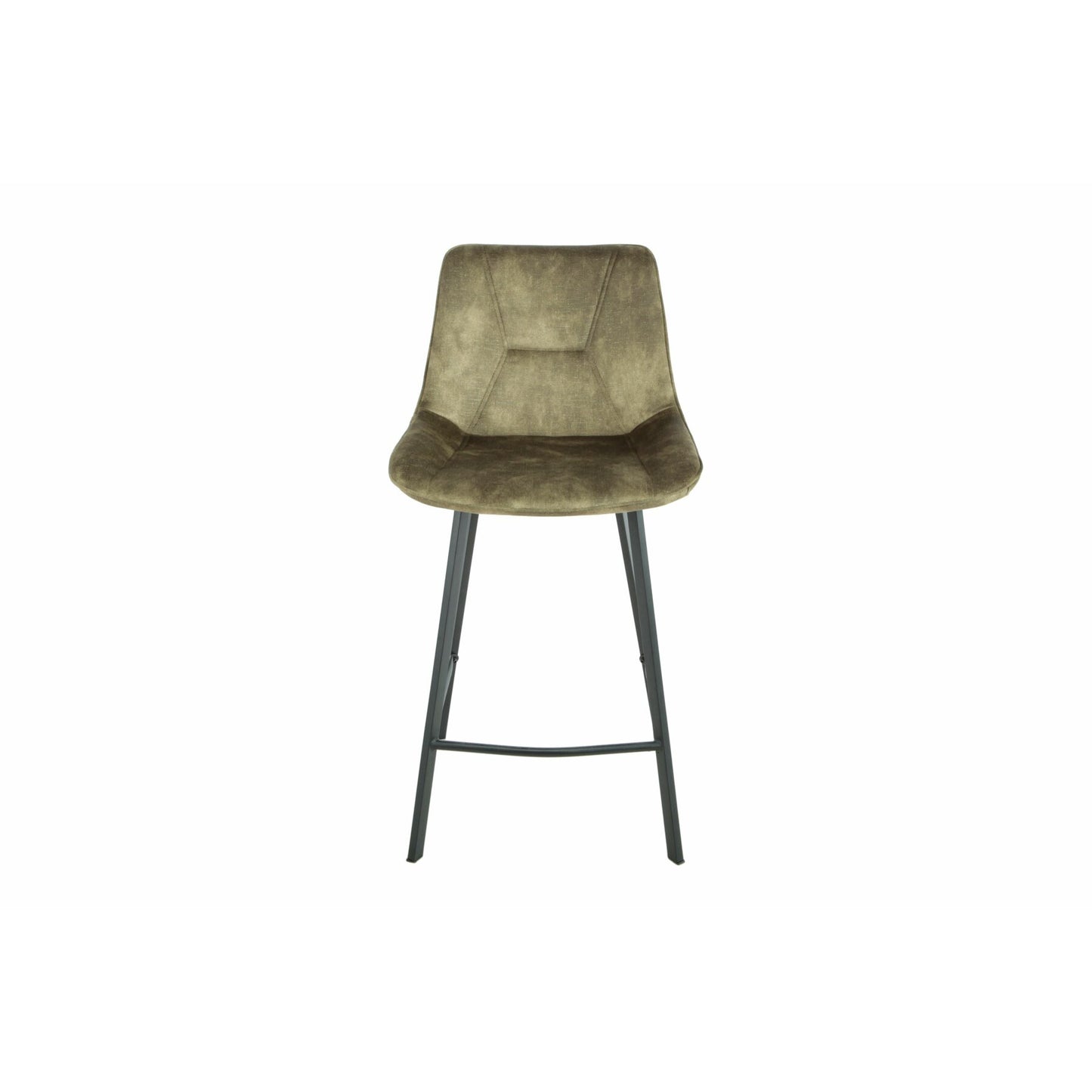 Scaun Bar Alegra, Picior Metalic, Verde, 49 Cm