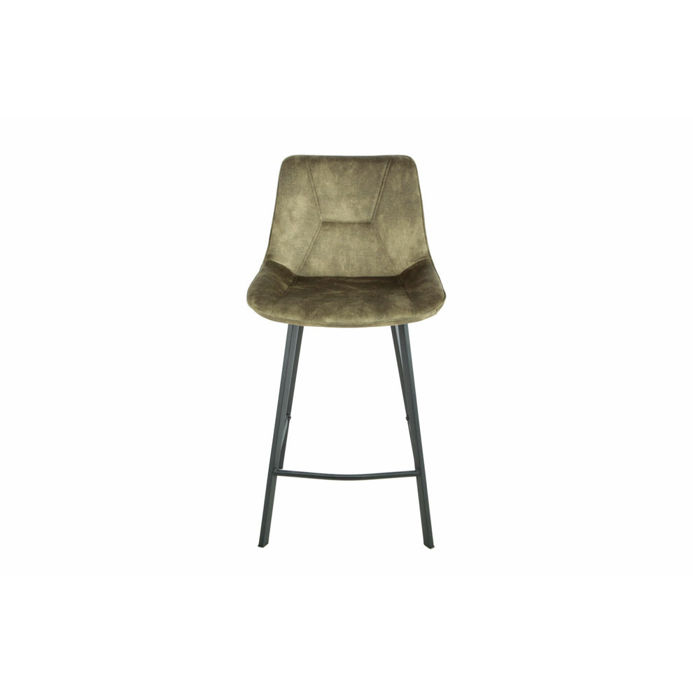 Scaun Bar Alegra, Picior Metalic, Verde, 49 Cm