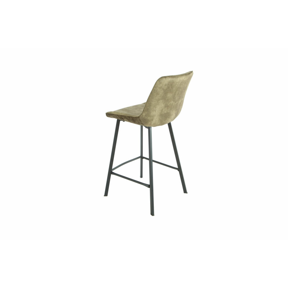 Scaun Bar Alegra, Picior Metalic, Verde, 49 Cm