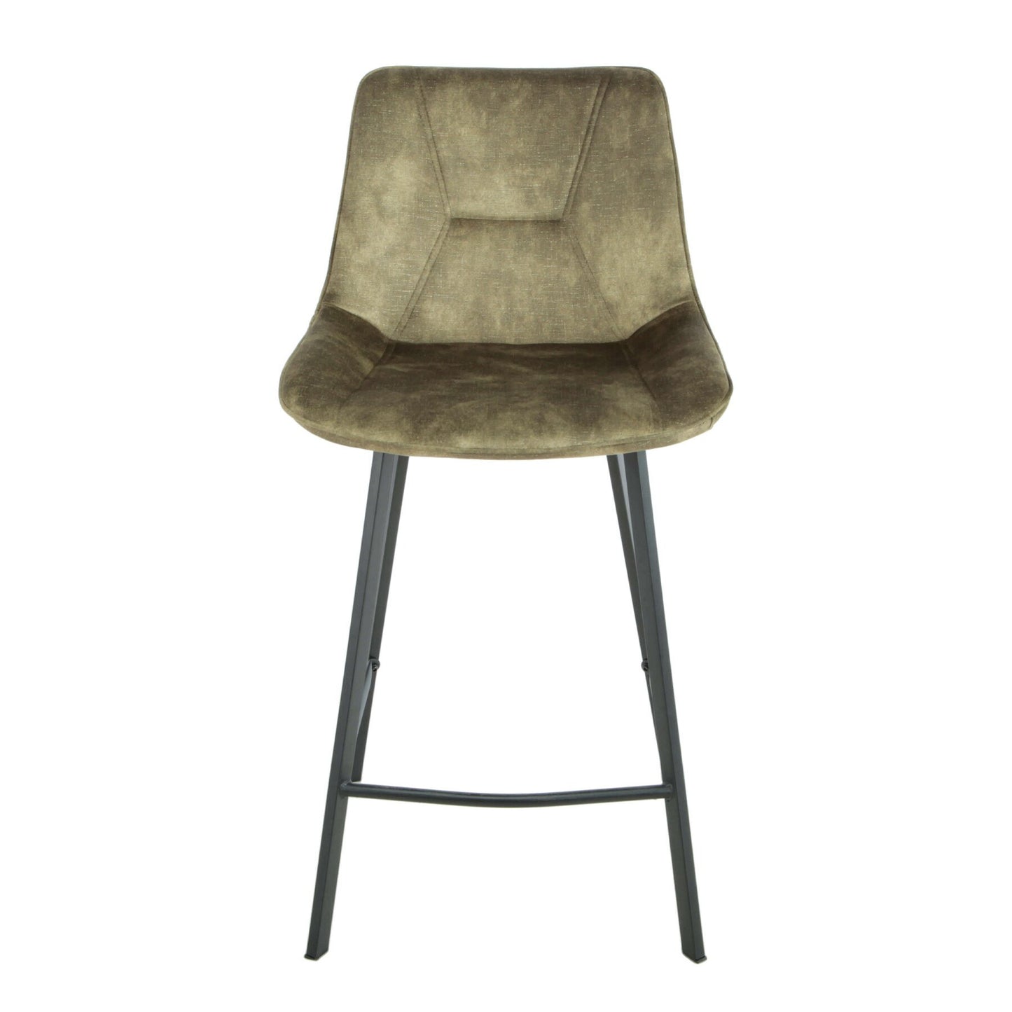 Scaun Bar Alegra, Picior Metalic, Verde, 49 Cm