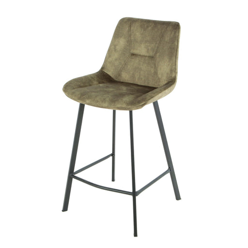 Scaun Bar Alegra, Picior Metalic, Verde, 49 Cm