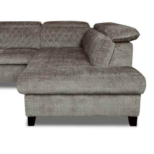 Coltar U Extensibil Tiago, Dreapta, 6 Locuri, Tetiere Reglabile, Maro Cremona 330 Cm