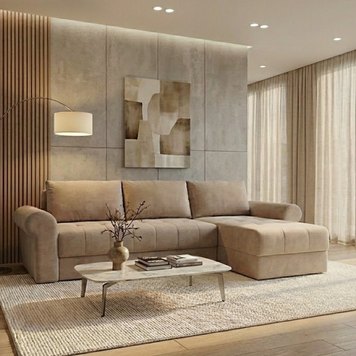 Coltar Extensibil Dreapta Trendy, 5 Locuri, Lada Depozitare, Wind 11, 275 Cm