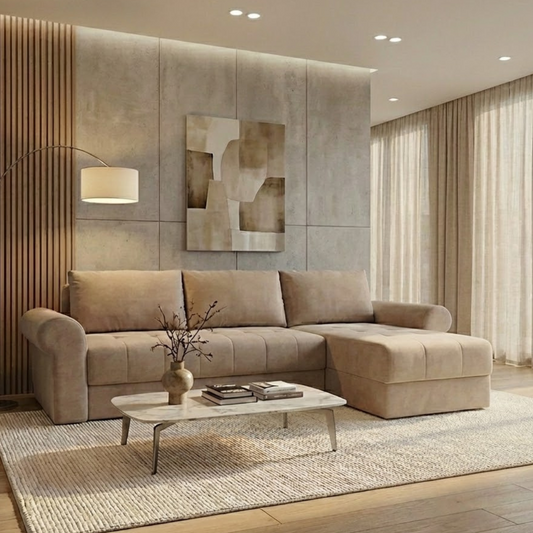Coltar Extensibil Dreapta Trendy, 5 Locuri, Lada Depozitare, Wind 11, 275 Cm