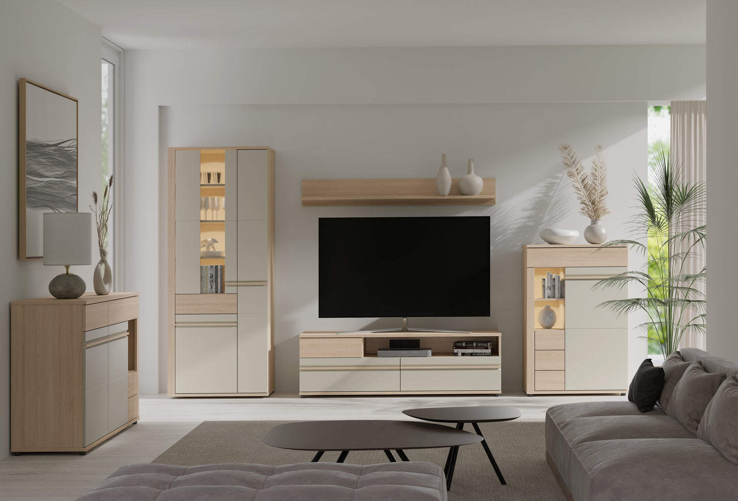 Set Living Osaka, Kashmir Si Stejar Riva 320 Cm