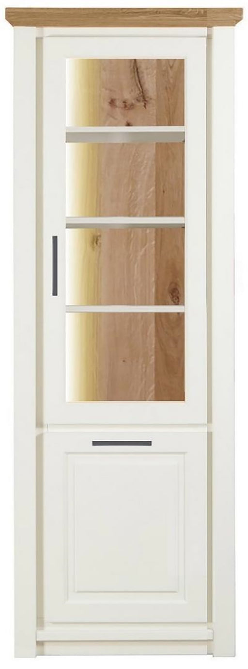 Vitrina Cu 1 Usa Dreapta/Stanga Thuxon, Vopsit Si Furniruit Stejar, 74.2 Cm
