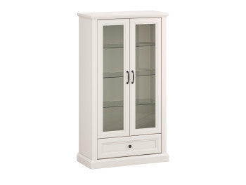 Vitrina Cu 2 Usi Si 1 Sertar Versailles C, Casmere, 81.8 Cm