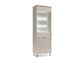 Vitrina Mare Cu 1 Usa Miracle, Cashmere, 63 Cm