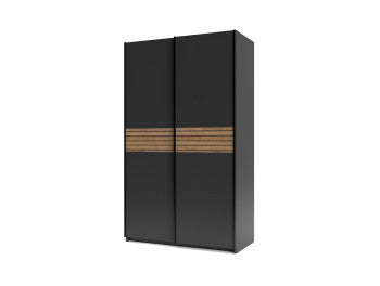 Dulap Cu 2 Usi Culisante Meteora, Antracit, 120 Cm