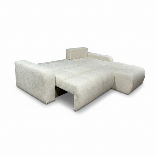 Coltar Extensibil Dreapta Kyoto, Lada Depozitare, 5 Locuri, Onyx 1 Ivory, 246 Cm