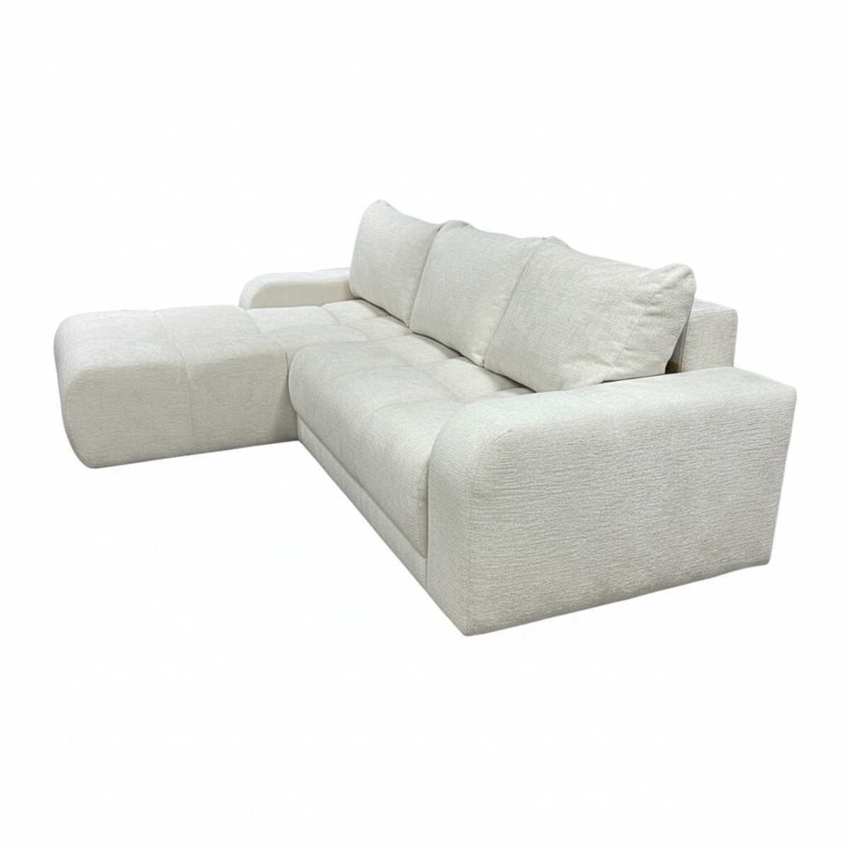 Coltar Extensibil Stanga Kyoto, Lada Depozitare, 5 Locuri, Onyx 1 Ivory, 246 Cm