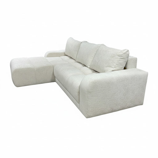 Coltar Extensibil Stanga Kyoto, Lada Depozitare, 5 Locuri, Onyx 1 Ivory, 246 Cm