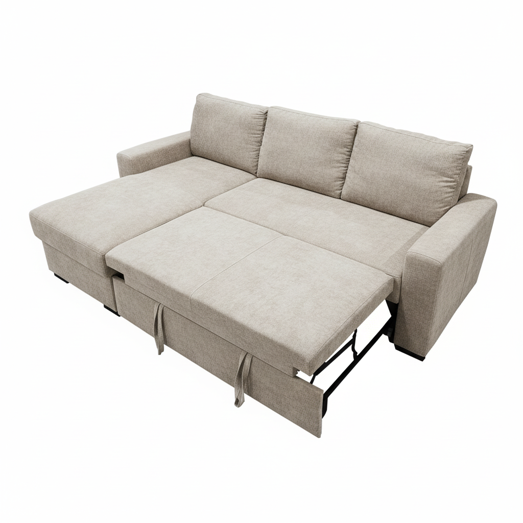 Coltar Interschimbabil Cu Insula Creta, 5 Locuri, Lada Depozitare Loft 02, 238 Cm