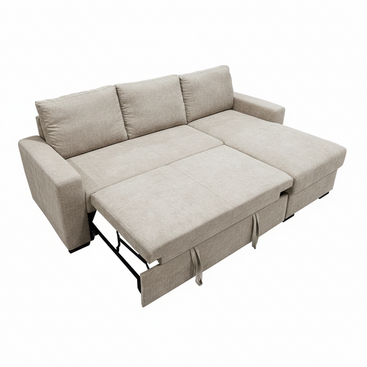 Coltar Interschimbabil Cu Insula Creta, 5 Locuri, Lada Depozitare Loft 02, 238 Cm