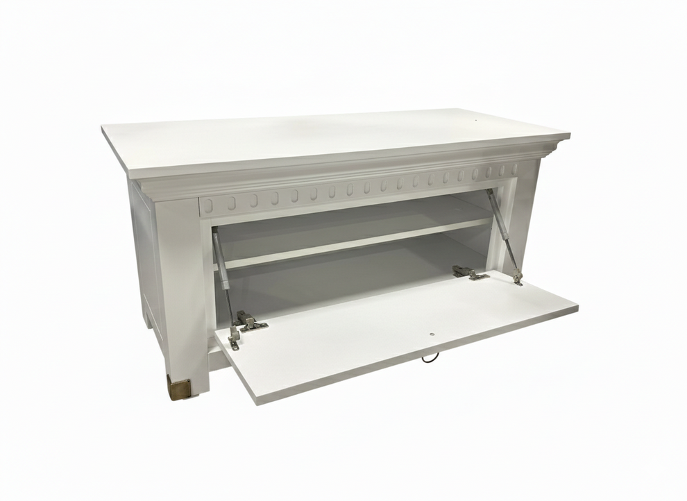 Comoda Pantofi Saint Tropez Alb, Vopsit, 111 Cm