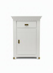 Comoda Cu 1 Usa Si 1 Sertar Saint Tropez Alb, Vopsit, 77.8 Cm