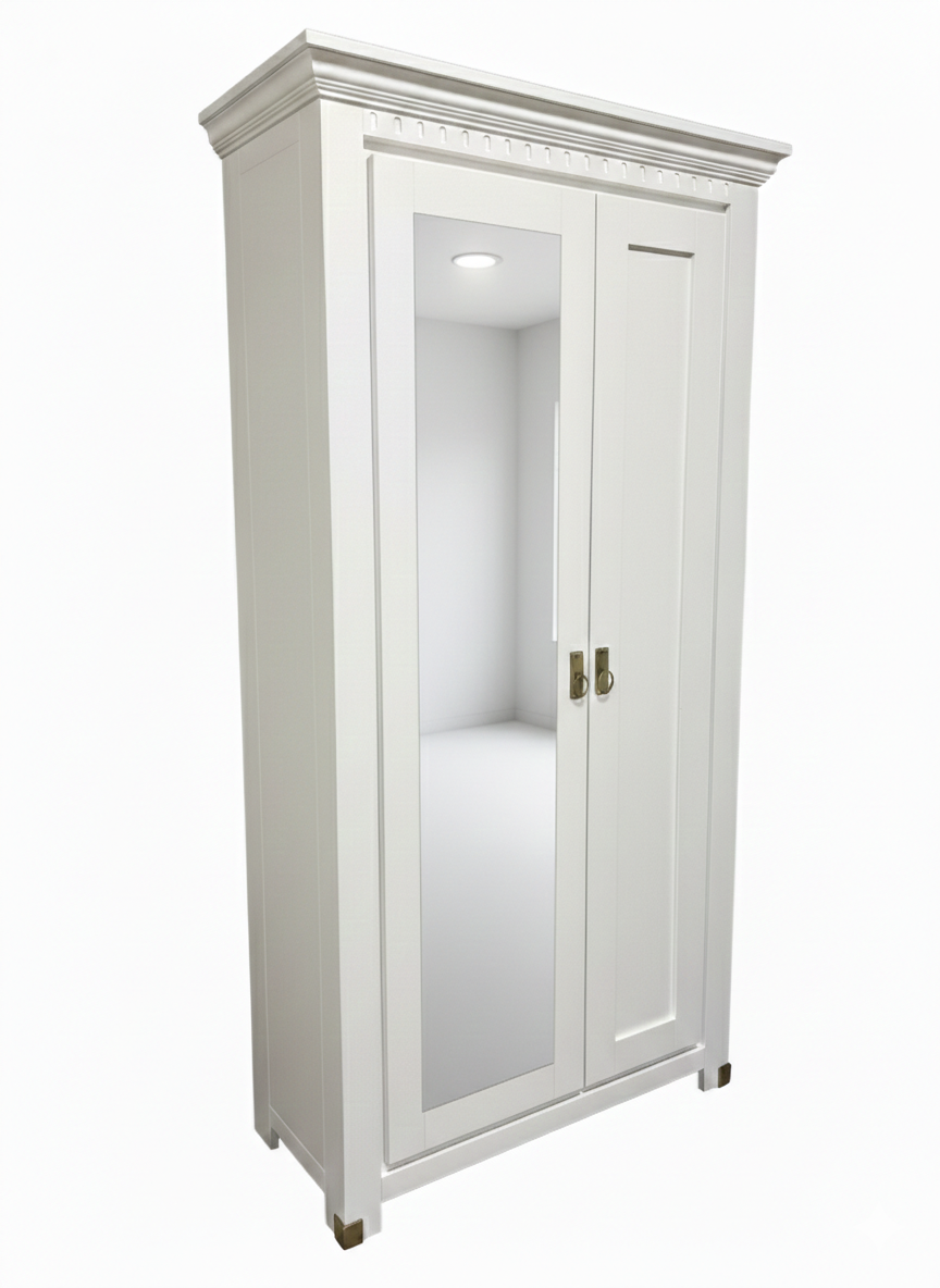 Dulap Cu 2 Usi Saint Tropez Alb, Vopsit 70 Cm