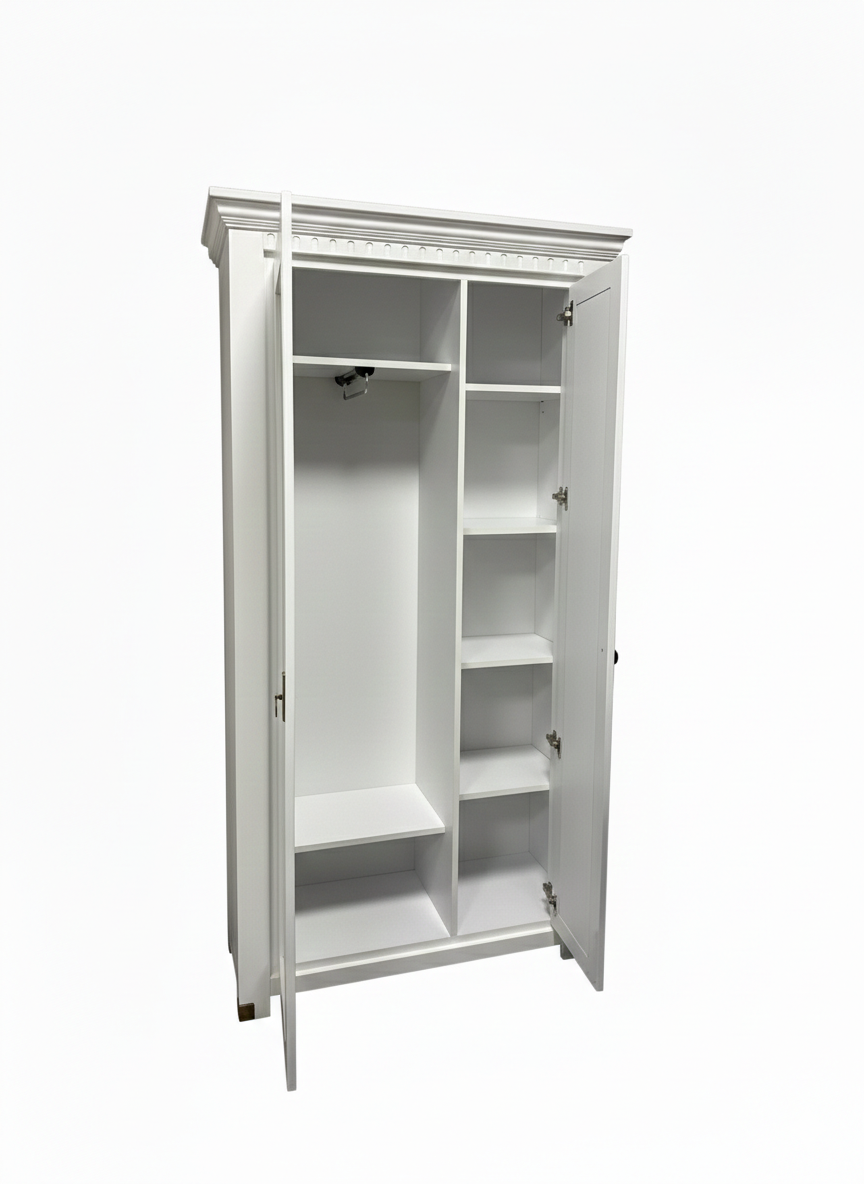 Dulap Cu 2 Usi Saint Tropez Alb, Vopsit 70 Cm