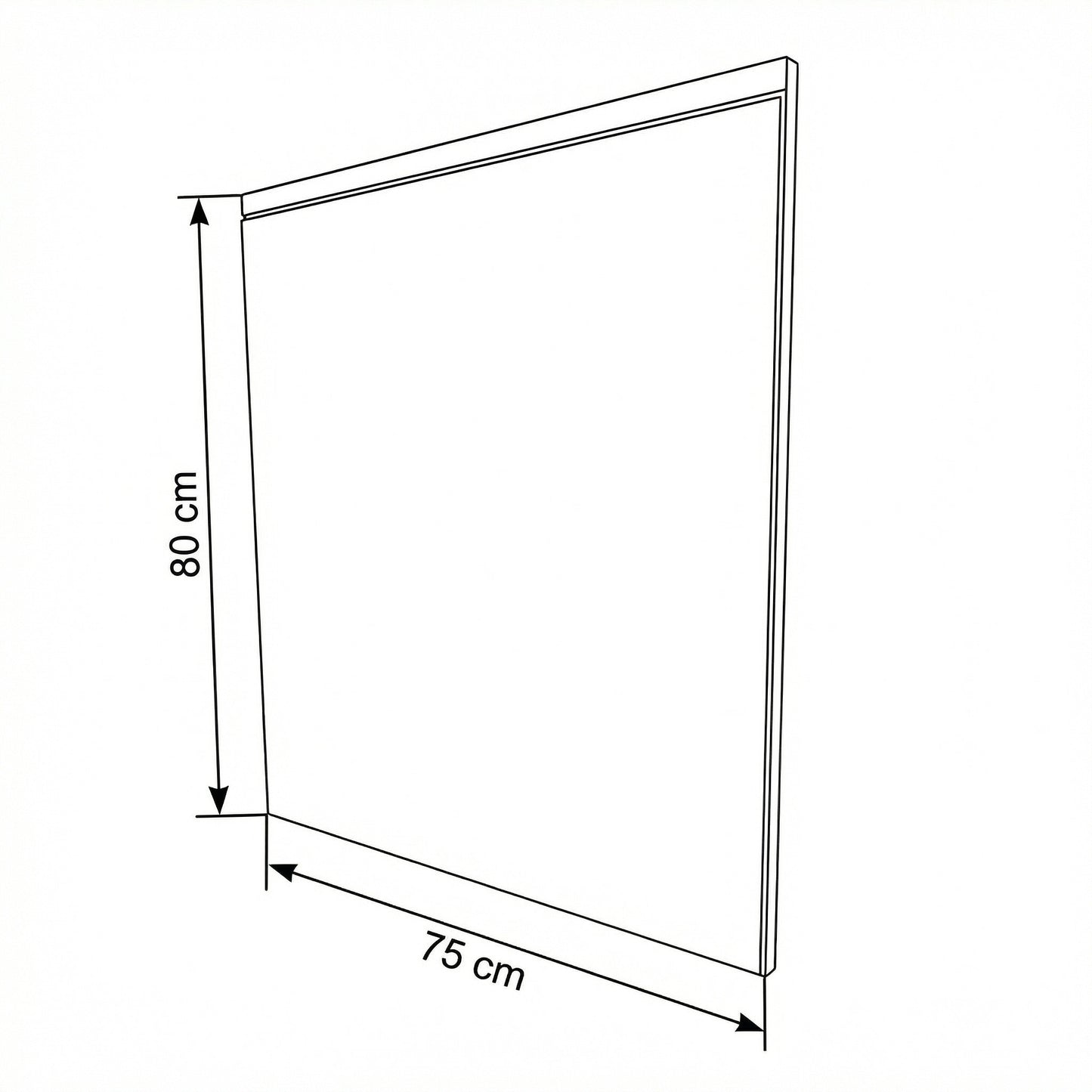 Rama Oglinda Zenith, Stejar Furniruit, 75 Cm