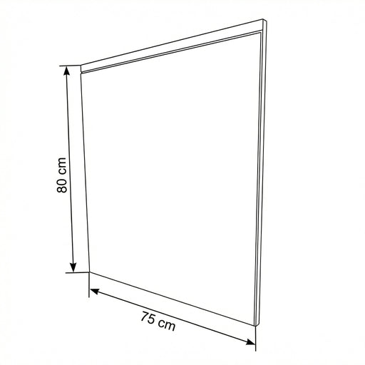 Rama Oglinda Zenith, Stejar Furniruit, 75 Cm