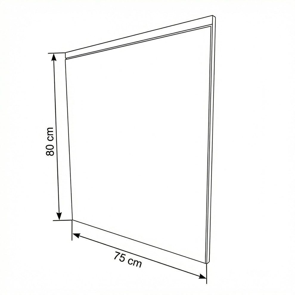 Rama Oglinda Zenith, Stejar Furniruit, 75 Cm