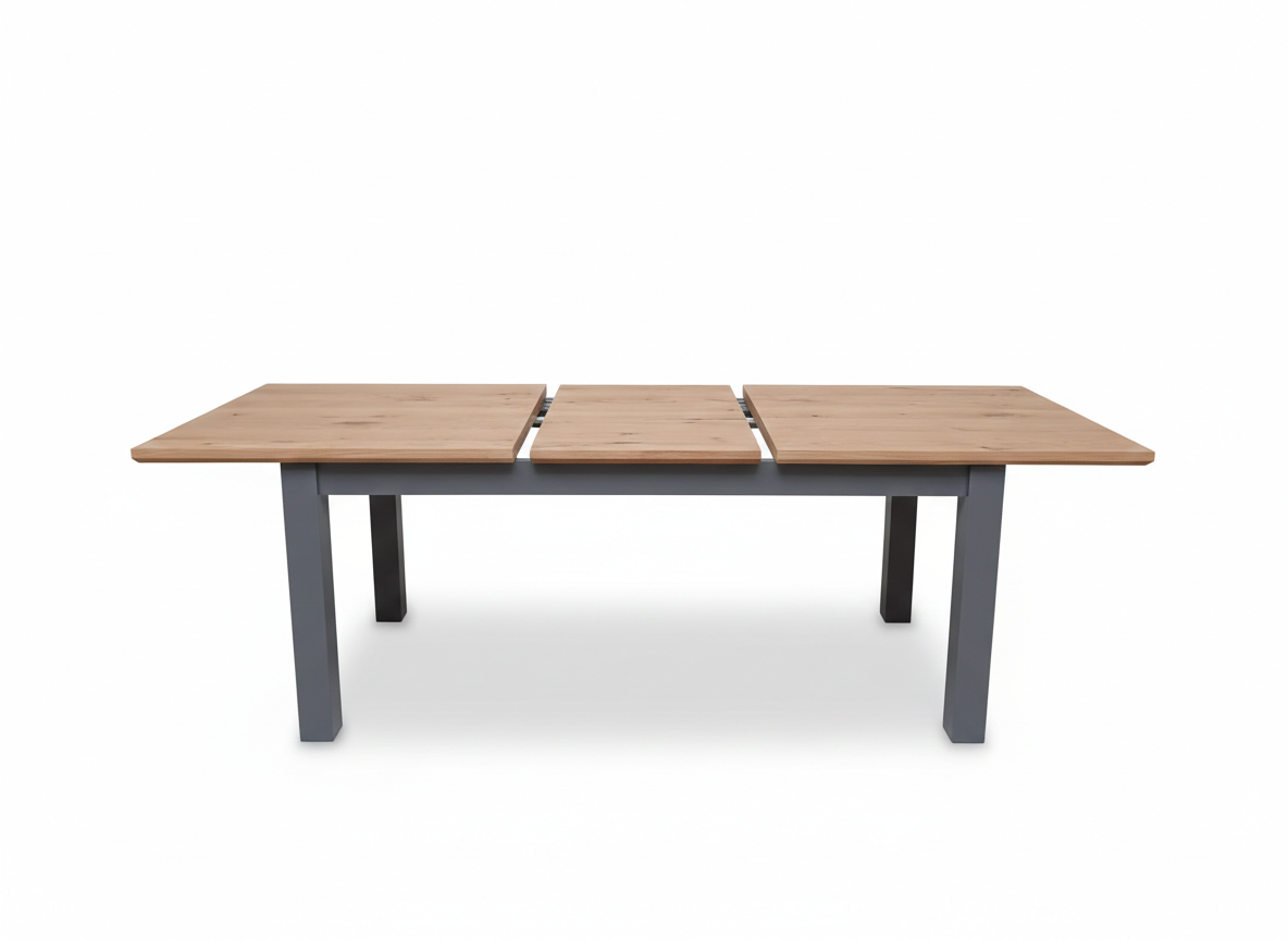 Masa Extensibila Alpina Graphit Matt, Vopsit Gri, Furniruit, 180/235 x 90 x 77 Cm