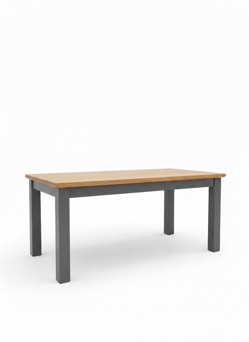 Masa Extensibila Alpina Graphit Matt, Vopsit Gri, Furniruit, 180/235 x 90 x 77 Cm