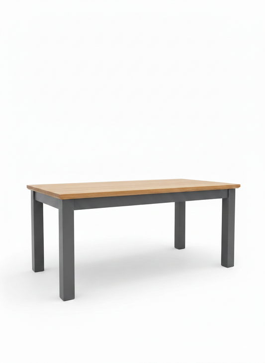 Masa Extensibila Alpina Graphit Matt, Vopsit Gri, Furniruit, 160/215 x 90 x 77 Cm