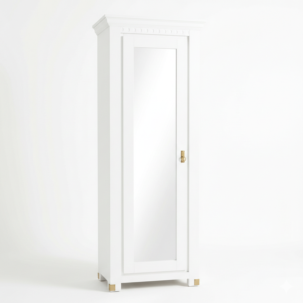 Dulap Cu 1 Usa Saint Tropez Alb, Vopsit 77.8 Cm