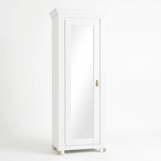 Dulap Cu 1 Usa Saint Tropez Alb, Vopsit 77.8 Cm