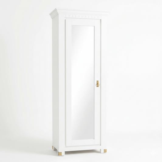 Dulap Cu 1 Usa Saint Tropez Alb, Vopsit 77.8 Cm